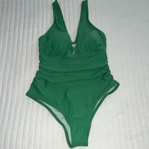 CupShe Dessert & Daiquiris Shirred Tummy Control Plus Size One Piece